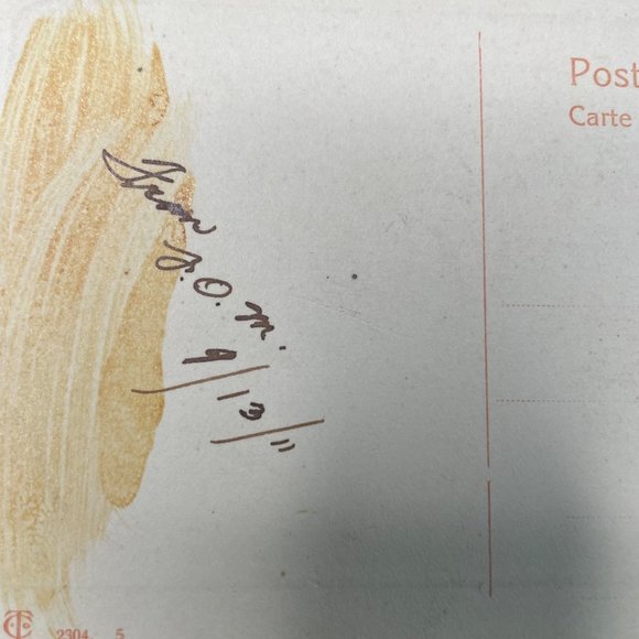 Vintage Postcard Victorian Yellow Rose Art 1911 u  Non Topographical Standard Ge - Picture 3 of 3